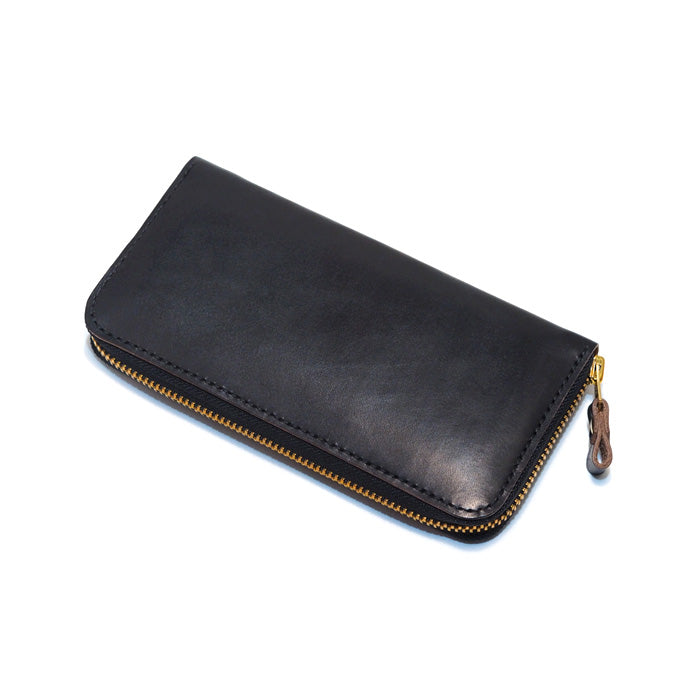 ラウンドジップウォレット 茶芯