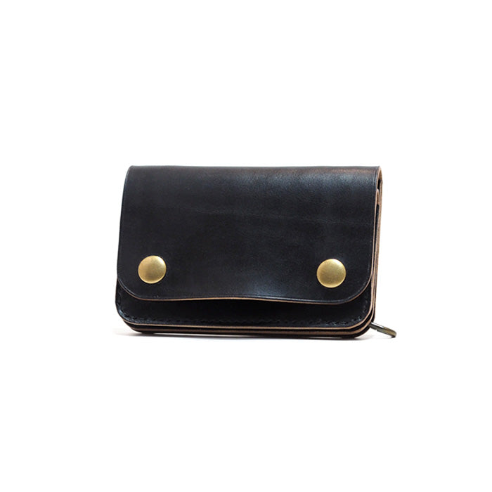 ショートトラッカーウォレット 茶芯